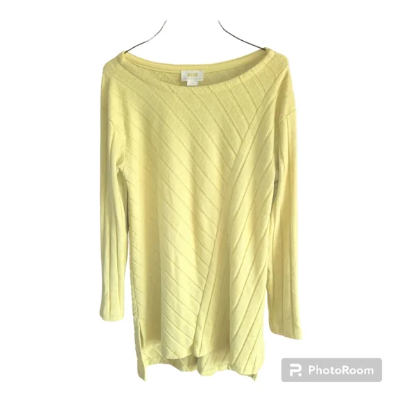 Anthropologie Maeve Devine Yellow Tunic Top - Picture 3 of 7